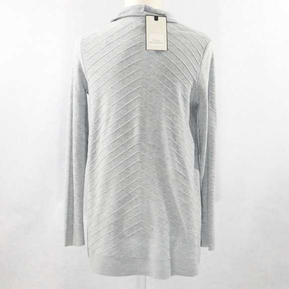 NEW Dana Buchman Gray Open Cardigan Size Small - Picture 5 of 8